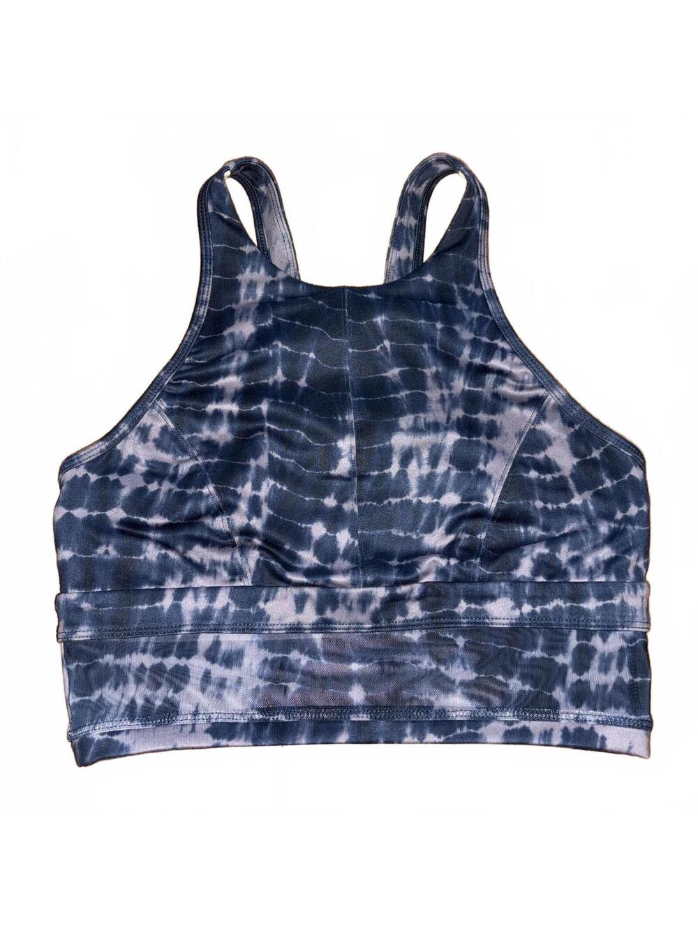 Jo and Jax Dancewear Activewear Blue Tie-Dye Sports Bra Adult Small Racerback